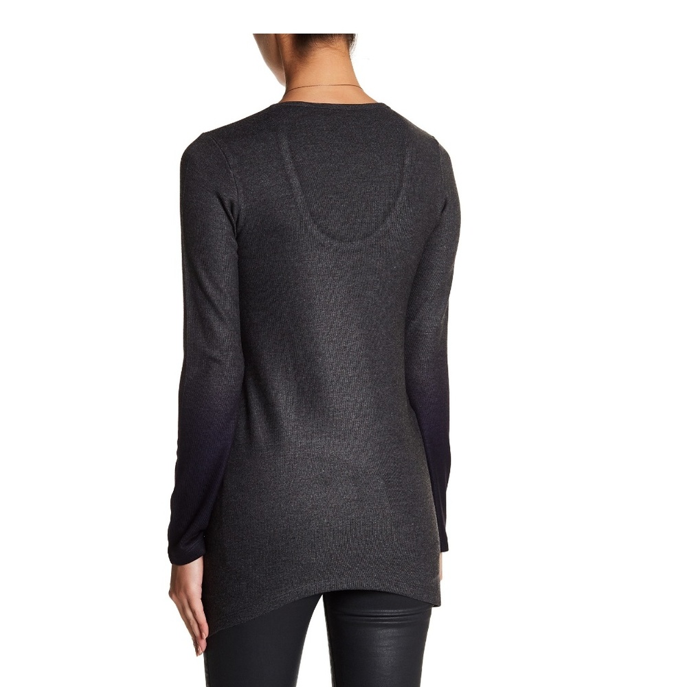 Go Couture Scoop Neck Sharkbite Sweater NEW - Picture 2 of 2